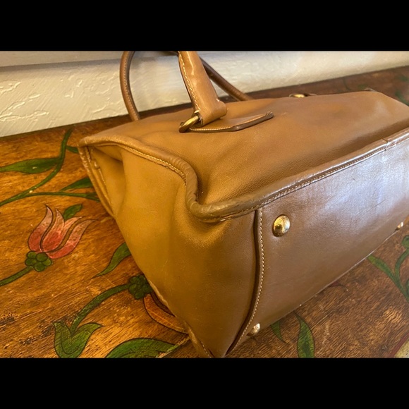 PRADA Pattina CITY Calf Leather in Cannella Tan satchel ART#BN2159 - Picture 9 of 13